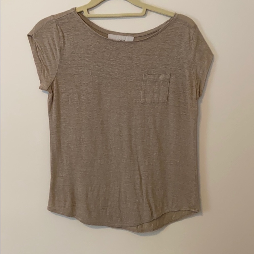 Loft loose fitting tee with front pocket